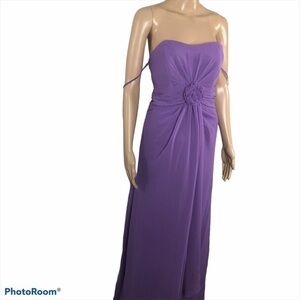 Val Stefani bridesmaid Couture lavender dress